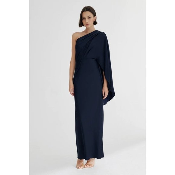 Significant Other Dresses & Skirts - Significant Other Kelsie Gown in Black 6 Womens Satin Maxi Long Dress